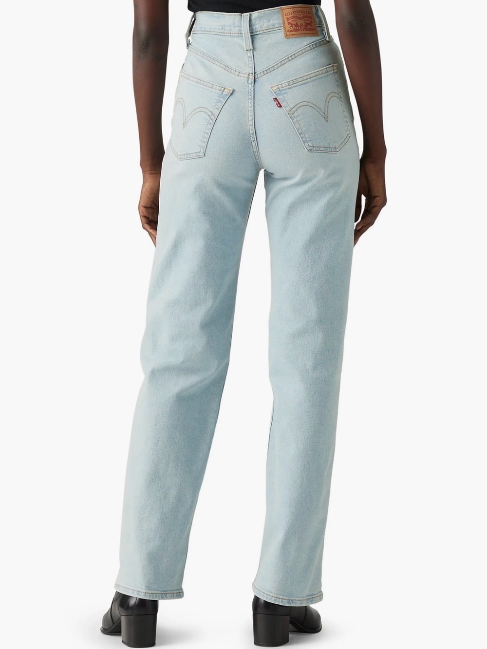 Levi's Women's Light Wash High-Rise Straight Jeans
